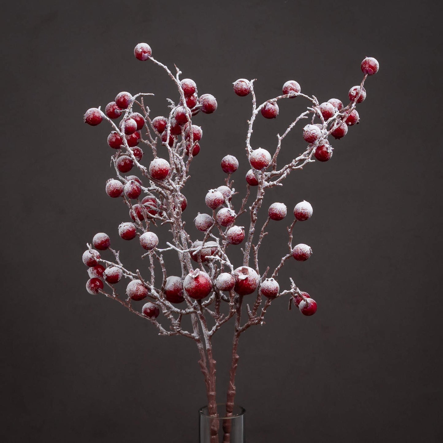 Red Festive Berry Faux Large Stem