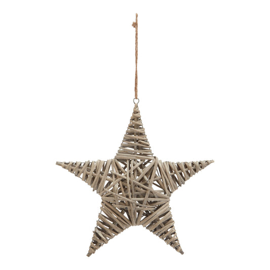 Wicker Star XLarge Decoration