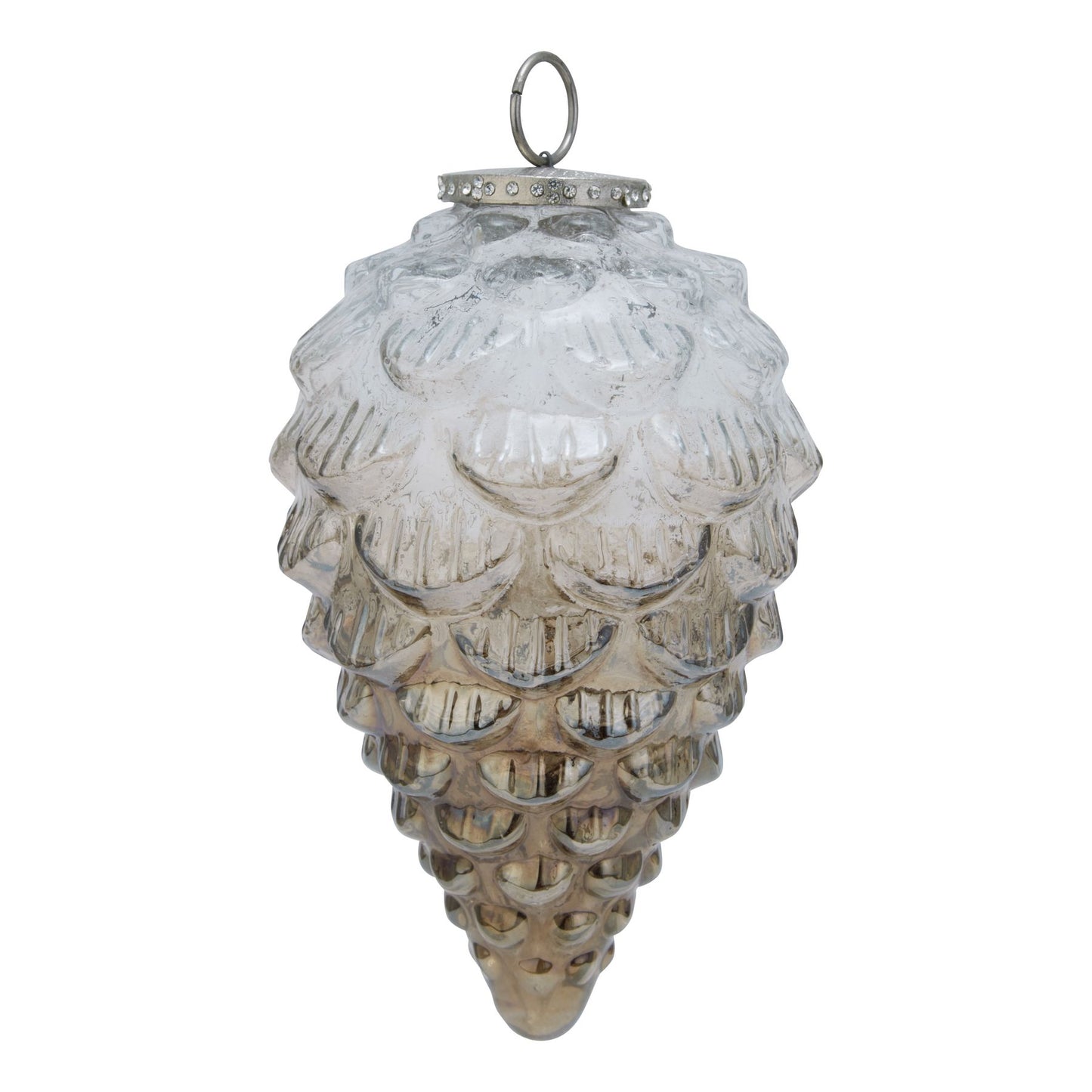 Coffee Ombre Pine Cone Bauble