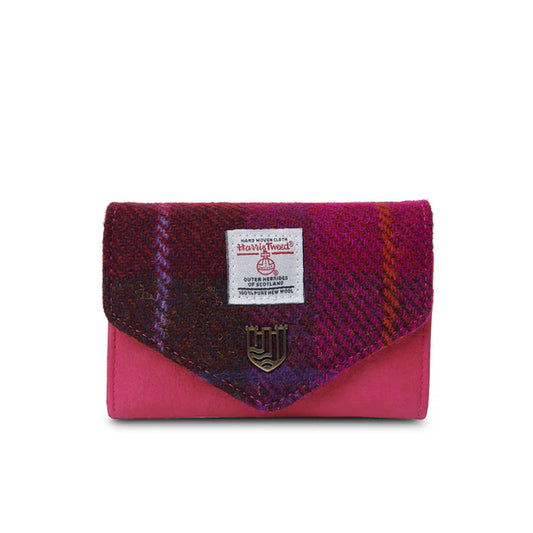 Small Clasp Purse - Fuschia Tartan